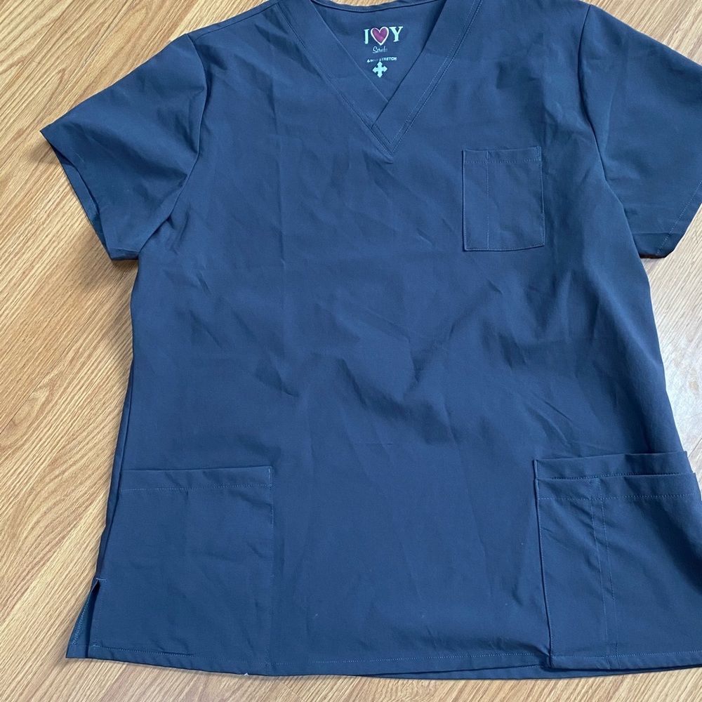 Gray Scrub Top